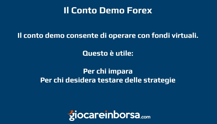 Cosa è e a cosa serve il conto demo Forex