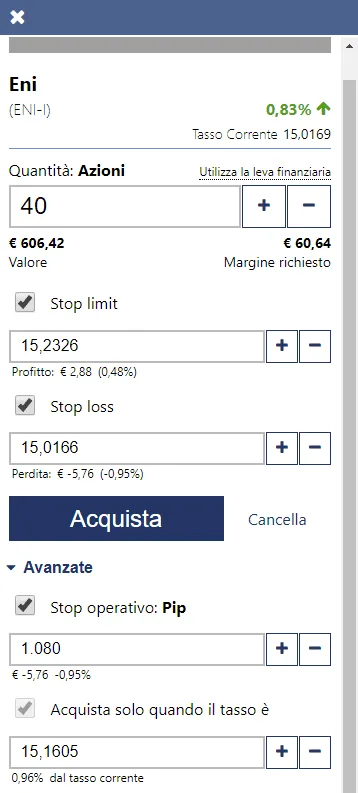 Tipologie di ordine automatico Plus500