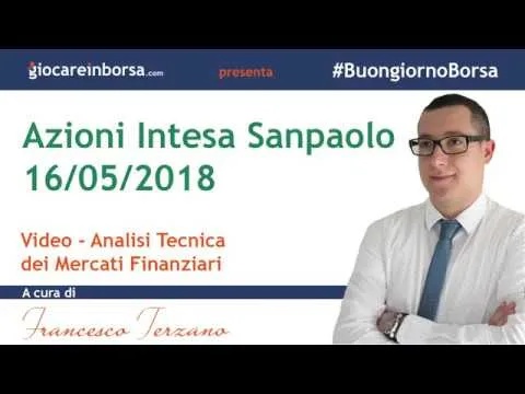 Azioni Intesa Sanpaolo, video analisi del 16 maggio 2018