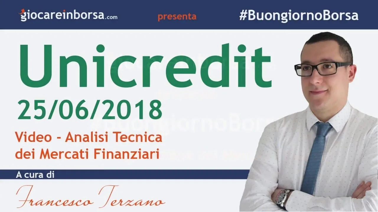 Unicredit, analisi tecnica video del titolo al 25 giugno