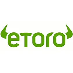 Logo di eToro, broker azioni e CFD