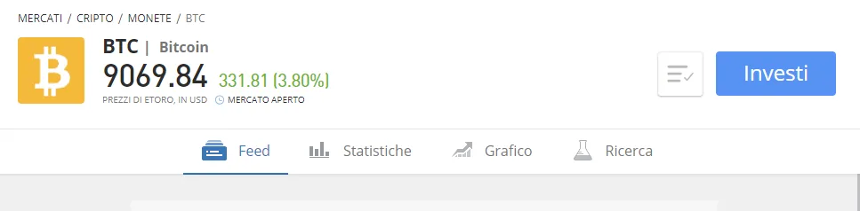 I dettagli sul trading reale bitcoin con Skrill su eToro