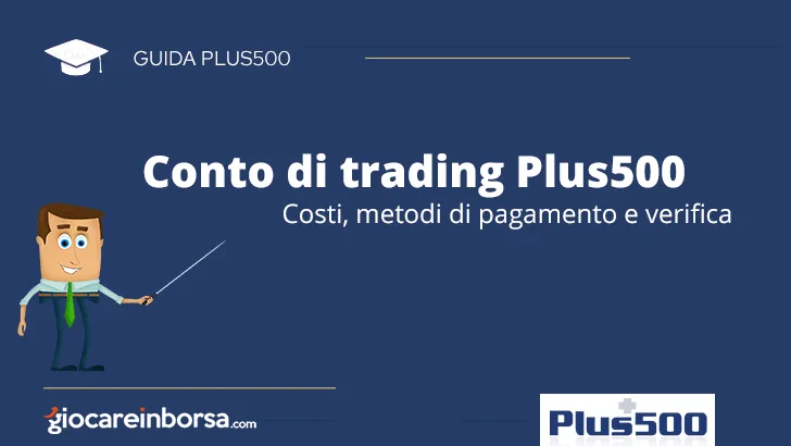 Conto di trading Plus500, costi metodi di pagamento e verifica