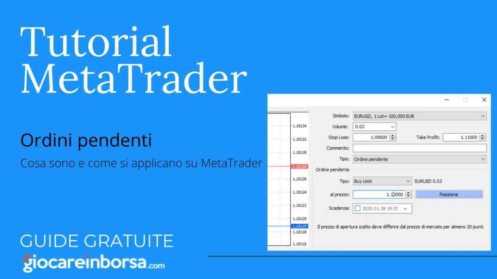Ordini pendenti su MetaTrader 4