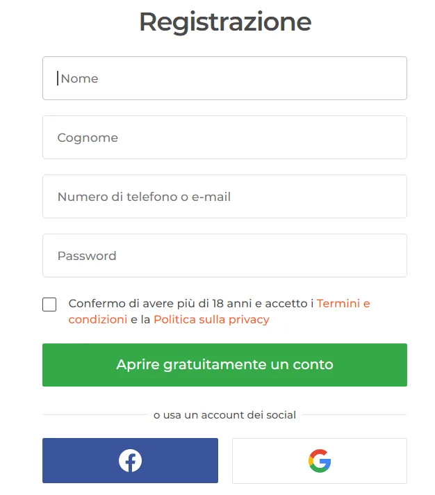 Come si effettua l'iscrizione a IQ Option