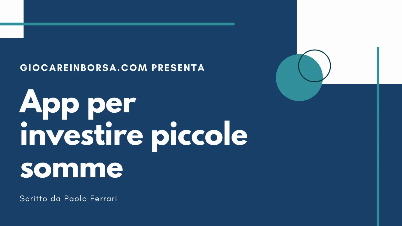 Informazioni sulle app per investire piccole somme