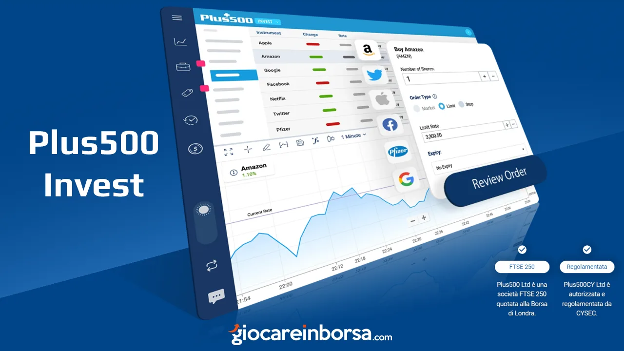 Guida a Plus500 Invest per investire in azioni con Plus500