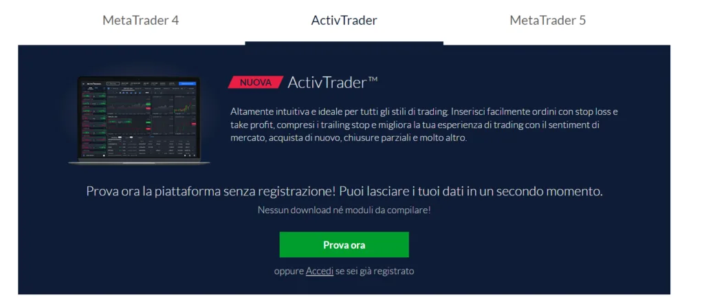 Come si effettua l'iscrizione ad ActivTrades