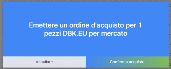 Richiesta di conferma dell'ordine su Freedom24