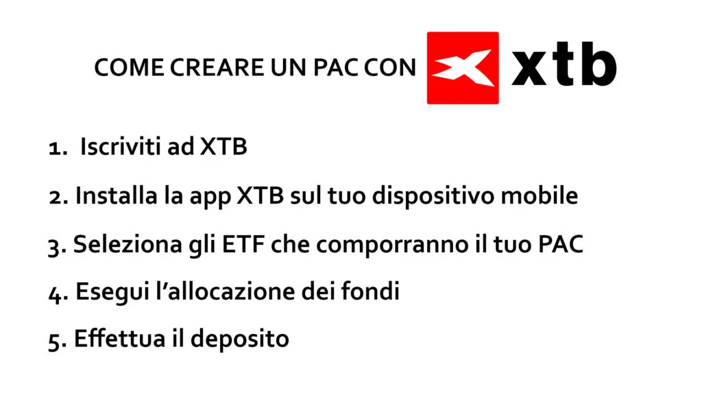 Come creare un Piano di Accumulo con XTB