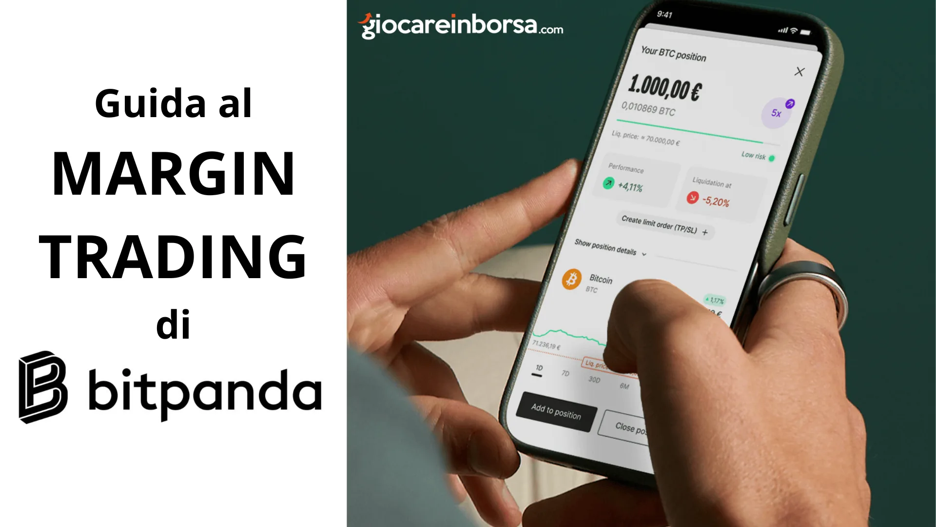 Copertina dell guida al margin trading con Bitpanda