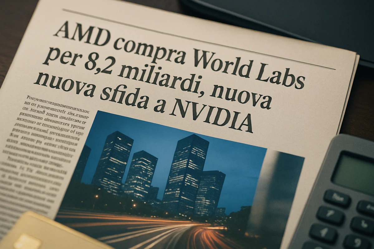 AMD compra World Labs per 8,2 miliardi, nuova sfida a NVIDIA