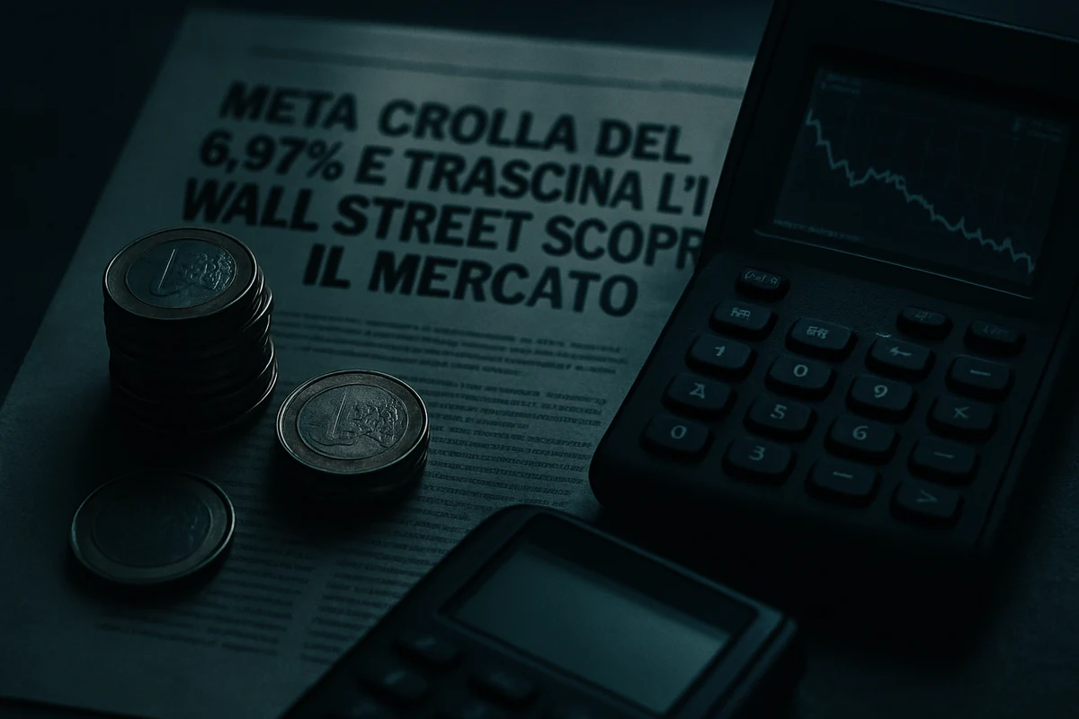 Meta crolla del 6,97% e trascina l’IA: Wall Street scopre il mercato Buffett